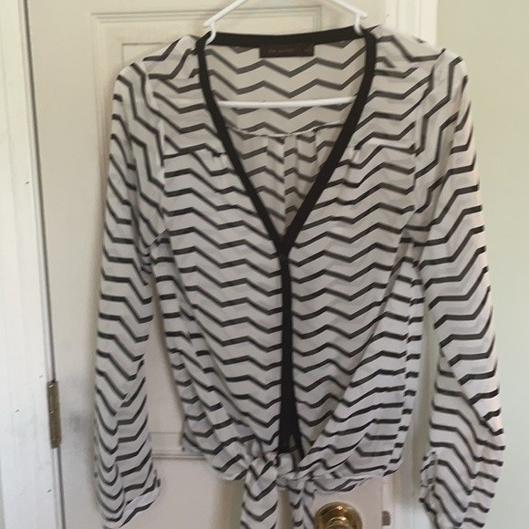 The Limited sheer chevron top - Picture 4 of 5